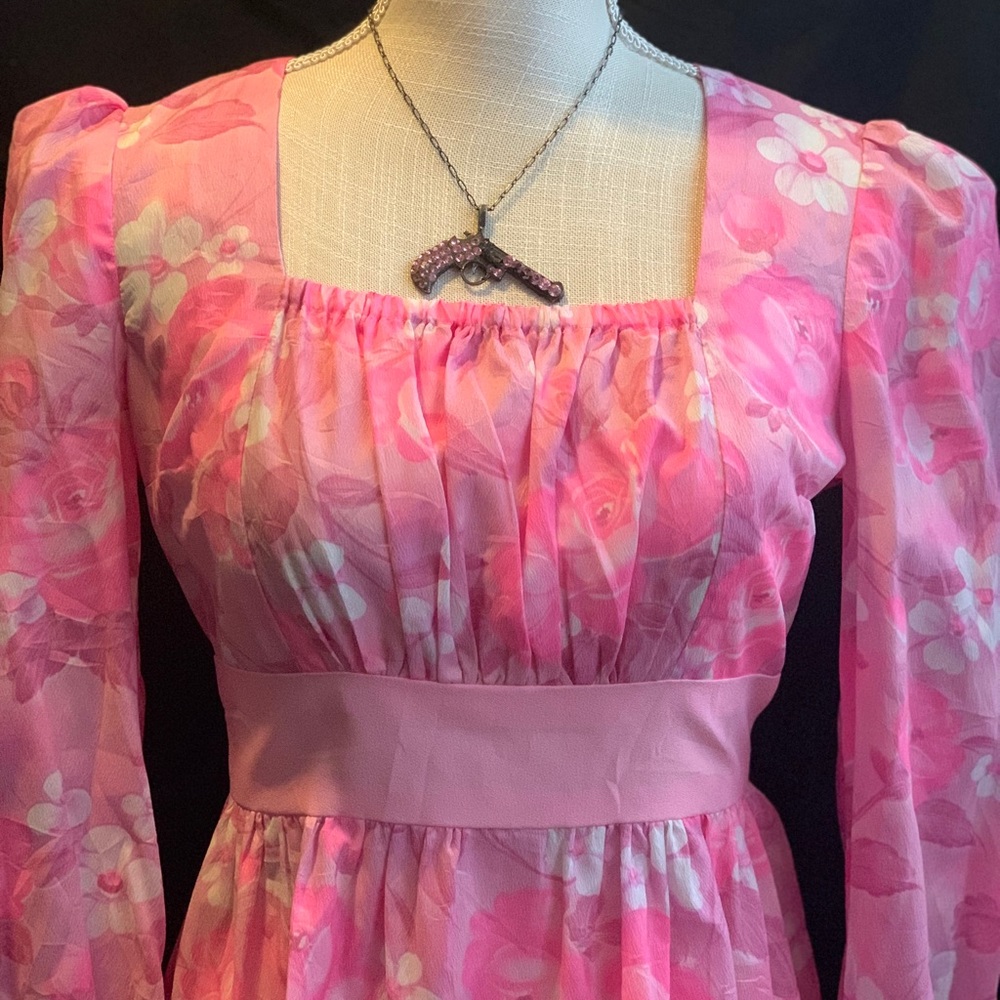 60’s-ish Hot Pink, vintage dress